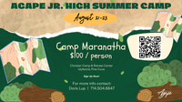 Jr. High Summer Retreat - 08.21-23.26